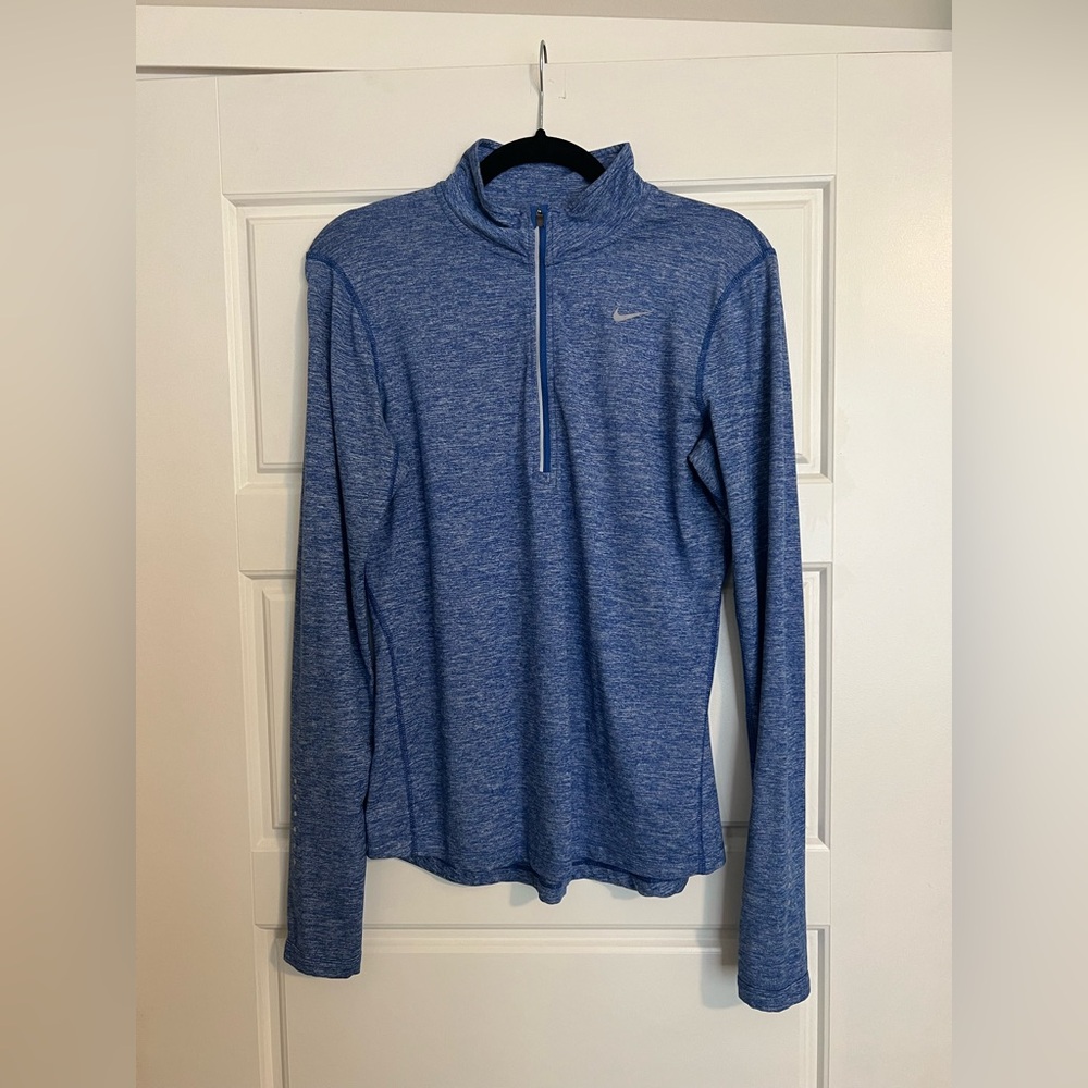 Women’s Nike Running Dri Fit 1/4 Zip blue size S